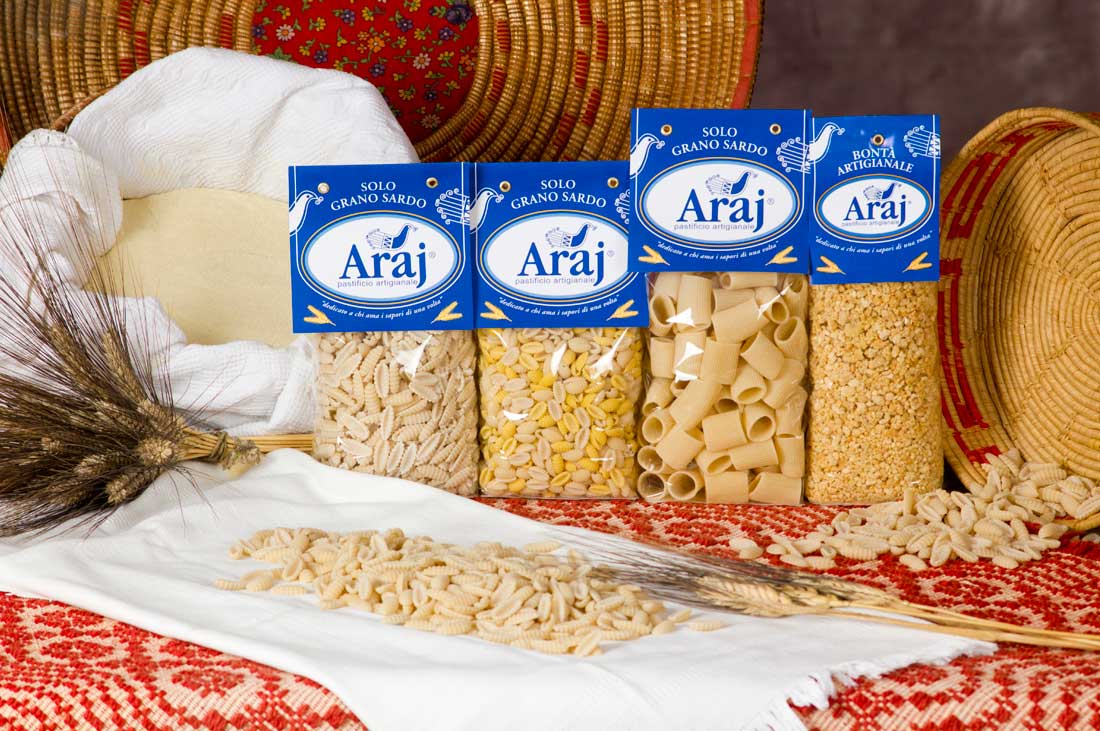 Fotografia di prodotto: i prodotti del pastificio Araj